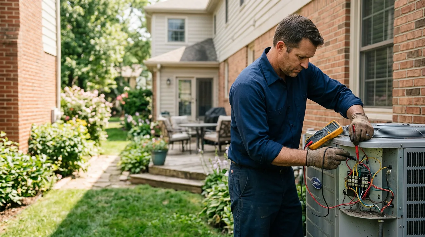 HVAC technician working near Hindman, KY